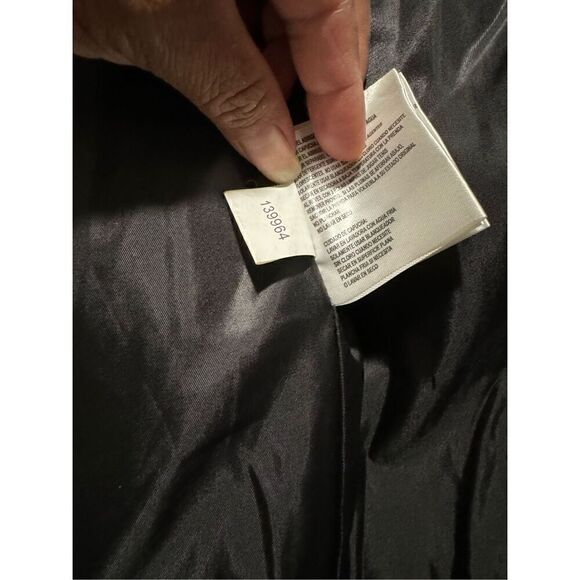 Michael Michael Kors black Down puffer foux fur trim Hooded winter coat Ps - Picture 15 of 16